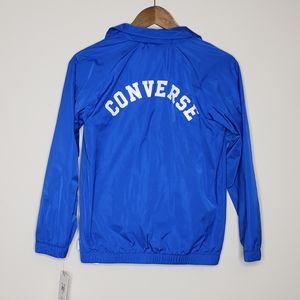 Converse blue coaches boys jacket size M(10-12)🆕️